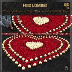Max Luxury -Magic of Romance - Big Heart w/164 Tealight&Petals