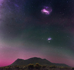 Magellanic Clouds at the Stirling Ranges, Western Australia
