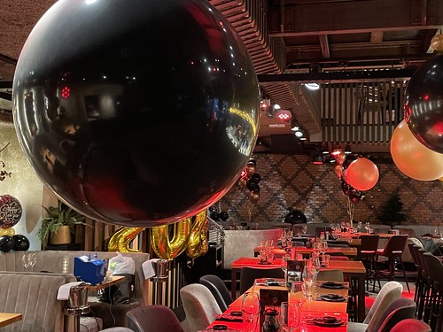 Reuzeballon  zonder Helium Oud en Nieuw Nieuwjaar Cafe in the City Rotterdam