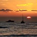 Waikiki sunset over Pacific Ocean