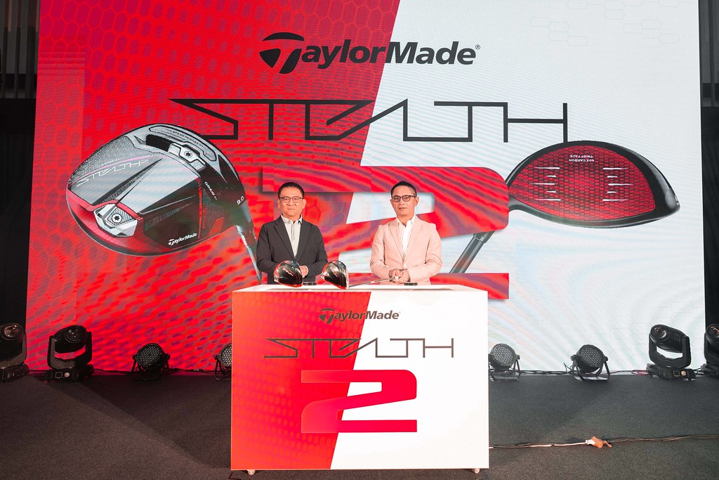 TaylorMade大中華區暨東南亞總經理Ken與大中華區產品副總 Raymund久違來台參與Stealth2發表會
