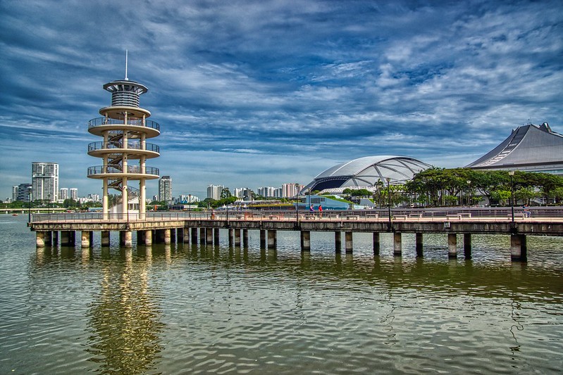 Watch tower at a pier in the Kallang river basin near National Stadium in Singapore<br/>© <a href="https://flickr.com/people/8136604@N05" target="_blank" rel="nofollow">8136604@N05</a> (<a href="https://flickr.com/photo.gne?id=52638655047" target="_blank" rel="nofollow">Flickr</a>)