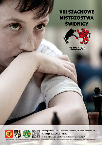 Plakat XIII Szachowych Mistrzostw Świdnicy