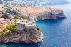 Bokar Fortress and the Old Town of Dubrovnik, Croatia