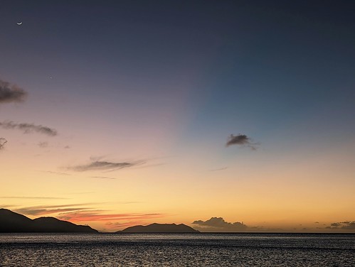 Sunset at Guana Island