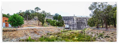Weir Wall, Mundaring Weir, Mundaring, Perth, Western Australia