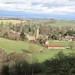 Looking north over Montacute from Hollow Lane footpath 3