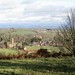 Looking north over Montacute from Hollow Lane footpath 1