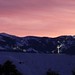 Cross on the Hill and Mission Ridge Ski Resort at Sunset