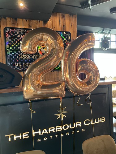 Folieballon Cijfer 26 Verjaardag The Harbour Club Rotterdam