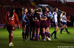 Aston Villa celebrate Sarah Mayling's goal