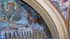 Eagle representing St. John the Evangelist, Apse mosaic, Santa Pudenziana