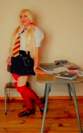 Schoolgirl...Oops, I Dropped My Panties!...