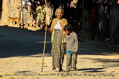 A woman and her grandson from Inwa (Ava)