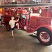 Jesse with an antique fire truck