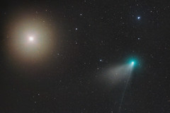 Comet C/2020 e3 ZTF and Mars