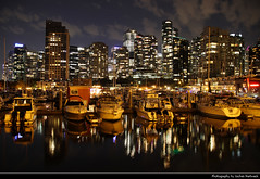 View from Cardero Park at Night, Vancouver, Canada