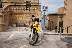 Motorcycle in Valletta, Malta