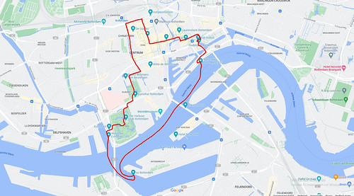 Discover the 24 sights with this 5 km city walk through Rotterdam