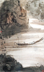 "Rêveur" de Fu Baoshi (Musée Cernuschi, Paris)