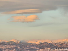 February 2, 2023 - Cool lenticular clouds. (Katie Cox)