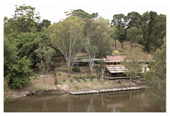 The Yarra River looking across to the Fairfield Boathouse