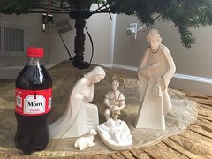 2018 Coca-Cola Mom and Lenox Nativity Set