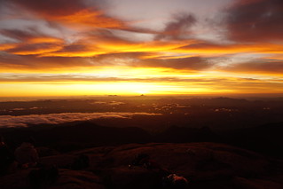 Twilight from the Summit at Pico da Bandeira (Flag Peak) at 2,892 m (9,488 ft) MSL, Caparaó National Park, on the border between the municipalities of Ibitirama (Espírito Santo State) and Alto Caparaó (Minas Gerais State), Brazil.