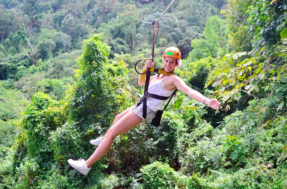 喜愛體驗戶外活動，推薦清邁充滿趣味的叢林飛索，享受刺激的同時還能欣賞叢林美景(圖_KKday提供)