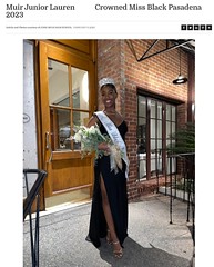 Youth Ambassador Lauren Crowned Miss Black Pasadena 2023