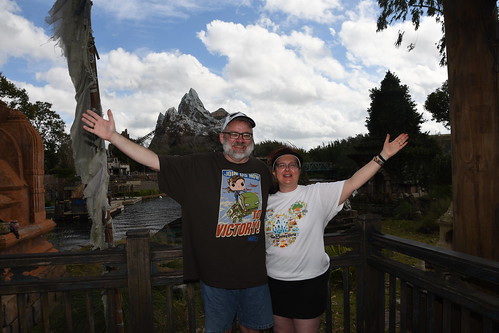Tracey and Scott in front of Expedition Everest • <a style="font-size:0.8em;" href="http://www.flickr.com/photos/28558260@N04/52782582175/" target="_blank">View on Flickr</a>