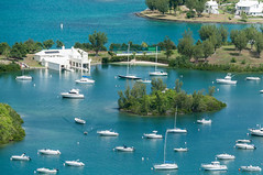 Anchored - View from Gibbs Hill lighthouse - Bermuda