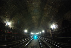 Railway brick tunnel