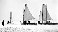 Ice Yachting in Germany circa WW2