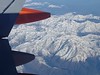 Spain - View over Pyrenees from EasyJet aircraft