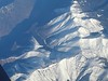 Spain - View over Pyrenees from EasyJet aircraft