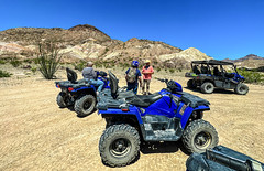 Use of Polaris Sportsman 570s on a guided tour of the Chihuahuan desert, Terlingua, Texas