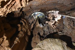 Descente en rappel des 44m du puits d'entrée du gouffre de l'écureuil DSC_1532