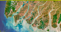 Parts of the Irrawaddy River Delta, Myanmar - 25 April 2023