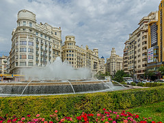 The Fountain ( Plaza Ayuntamiento) Valencia (Panasonic LX100M2)