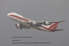 Kalitta Air B747-400F N700CK departing HKG/VHHH