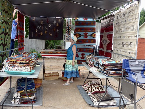 Rugs on display, Paseo Arts Festival