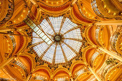 Look Up at the Galeries Lafayette in Paris