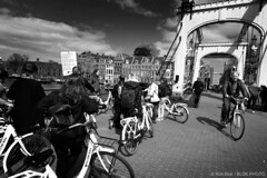 Amsterdam Cyclists-BPF0847bw