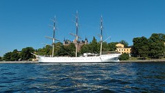 Boats in Stockholm harbour