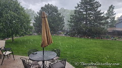 June 5, 2023 - Small hail and heavy rain in Thornton. (ThorntonWeather.com)