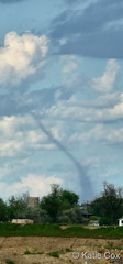 June 6, 2023 - A landspout tornado near Platteville. (Katie Cox)