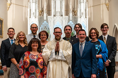 Fr. Chris Beran poses with his family.