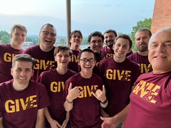 St. Mark seminarians participate in Gannon University's annual Give Day.