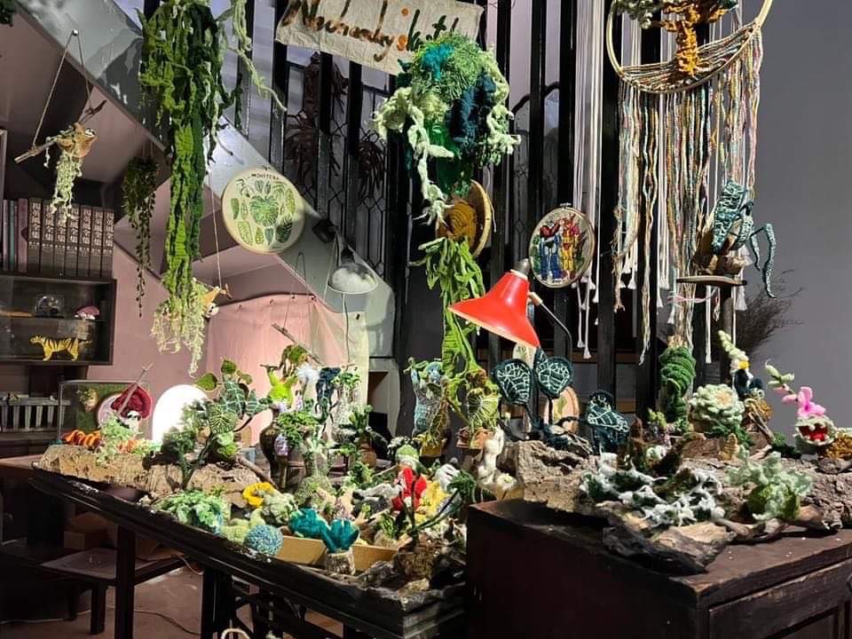 11_「Wednesday’s Knit Work」主理人-楊金燕，以棉線為植物莖脈「織出」植物型態的生命力
